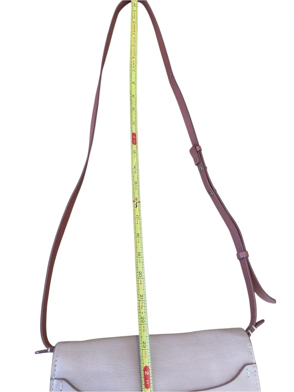 Clark’s Leather Crossbody Bag - Classic Nude & Tan - Quiet Luxury - NeutralCore
